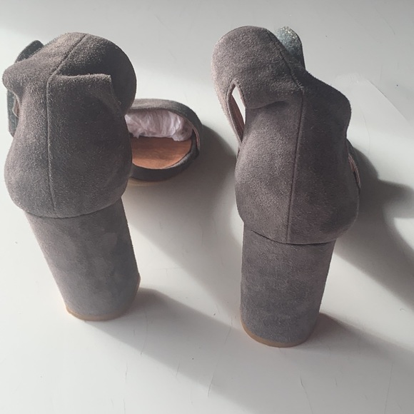 Jeffrey Campbell Holvey Suede Sandal Heel Size 8 - Picture 7 of 8